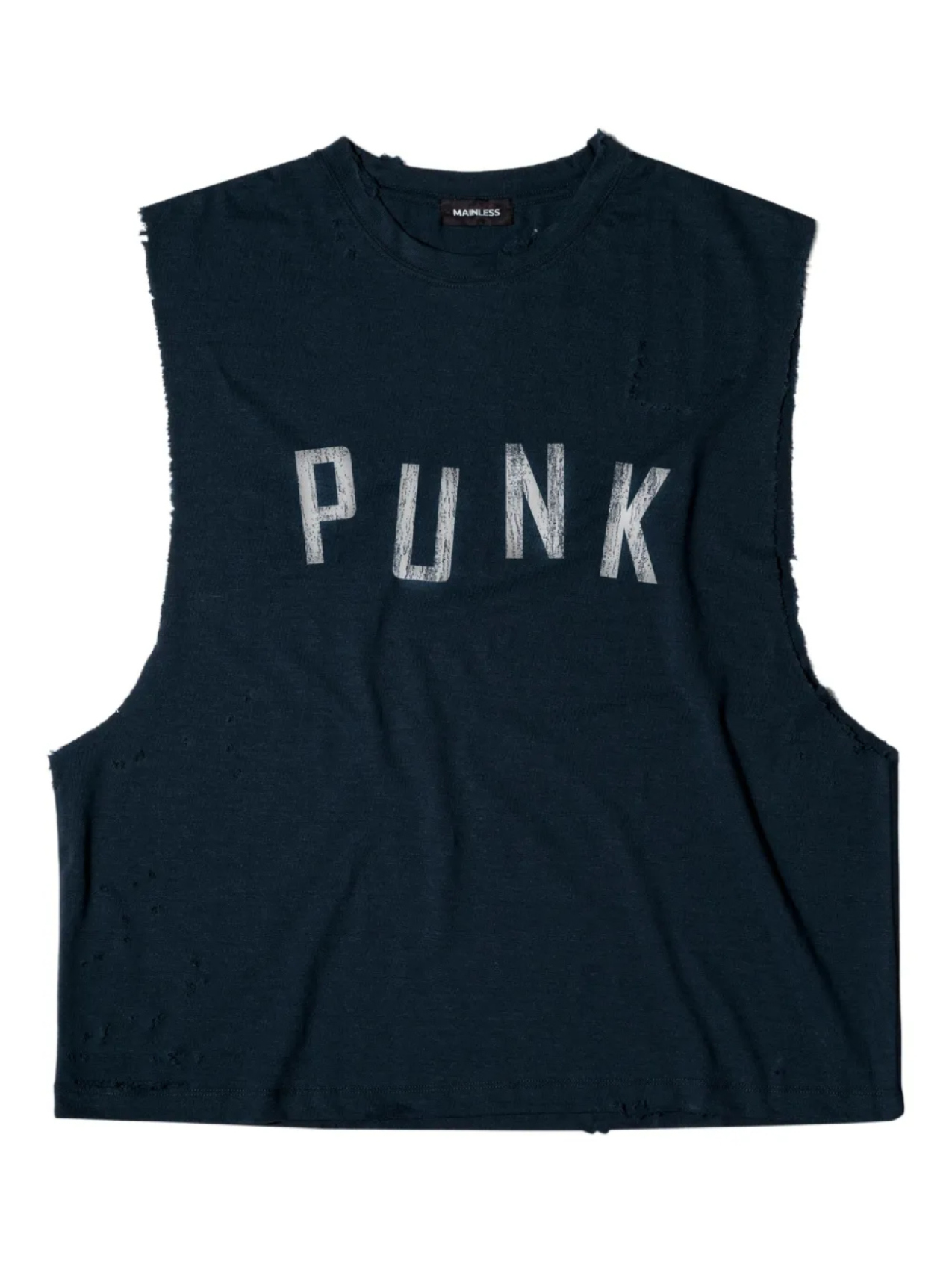 Потертый топ без рукавов Mainless, синий
Потертый топ без рукавов Mainless, синий
