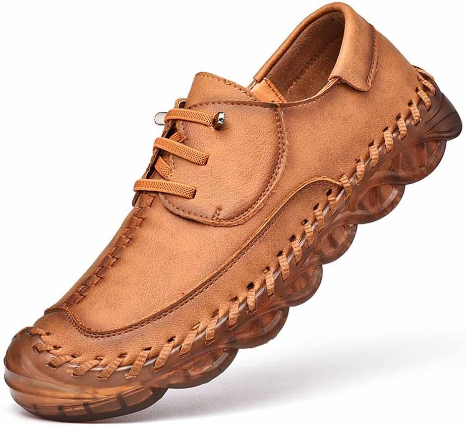 Мужские кожаные повседневные лоферы MSYINGL, ручная строчка, шнуровка, обувь для прогулок и вождения, коричневый
Мужские кожаные повседневные лоферы MSYINGL, ручная строчка, шнуровка, обувь для прогулок и вождения, коричневый