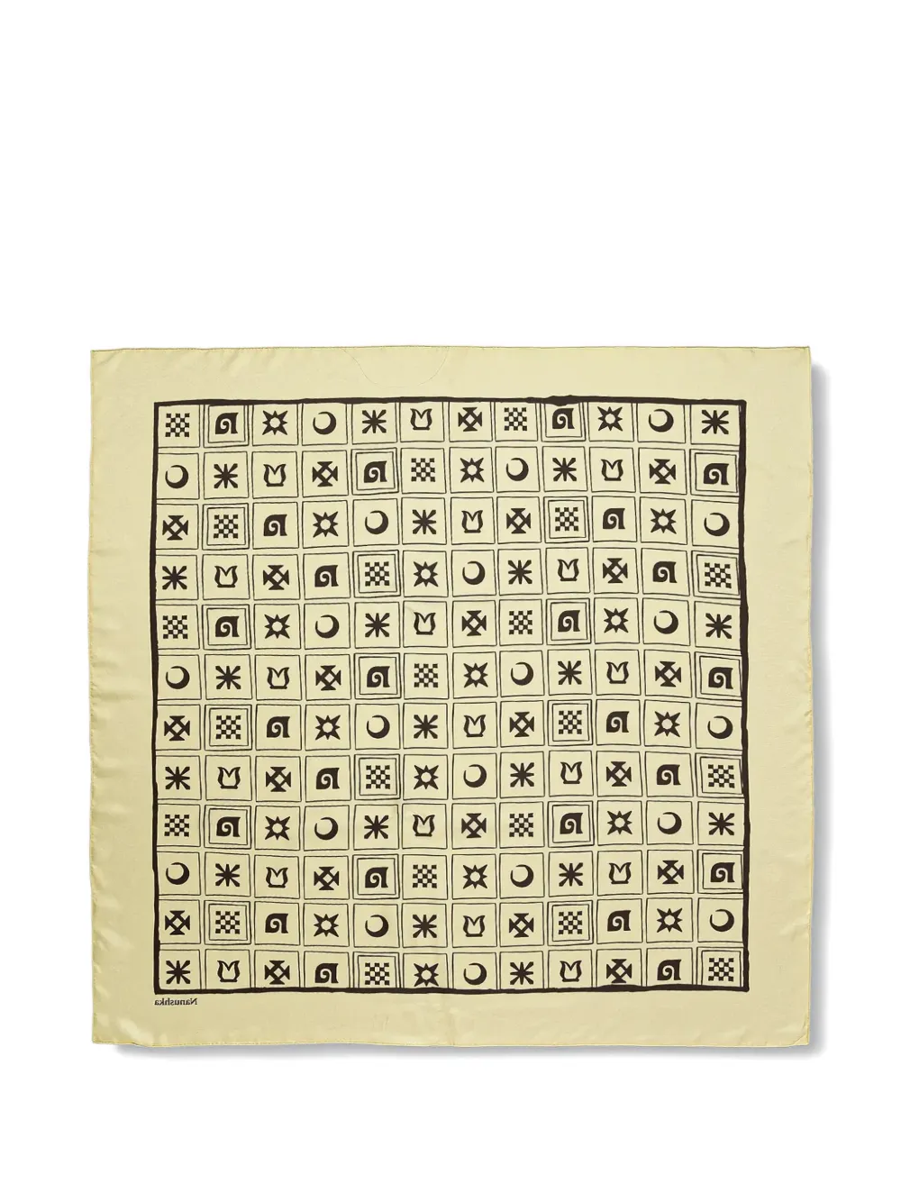 Шарф с геометрическим принтом Nanushka, нейтральный
Шарф с геометрическим принтом Nanushka, нейтральный