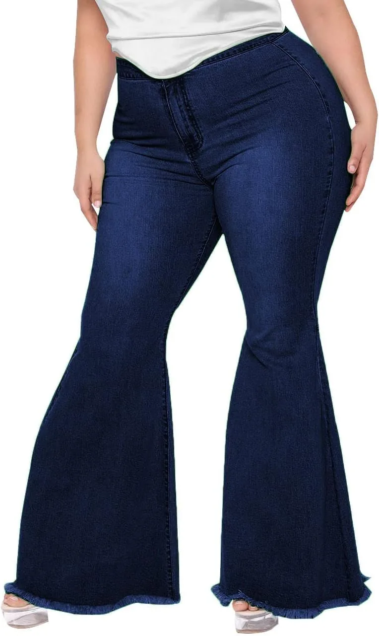 BessCops Plus Size джинсы клеш для женщин эластичные с высокой талией
BessCops Plus Size джинсы клеш для женщин эластичные с высокой талией