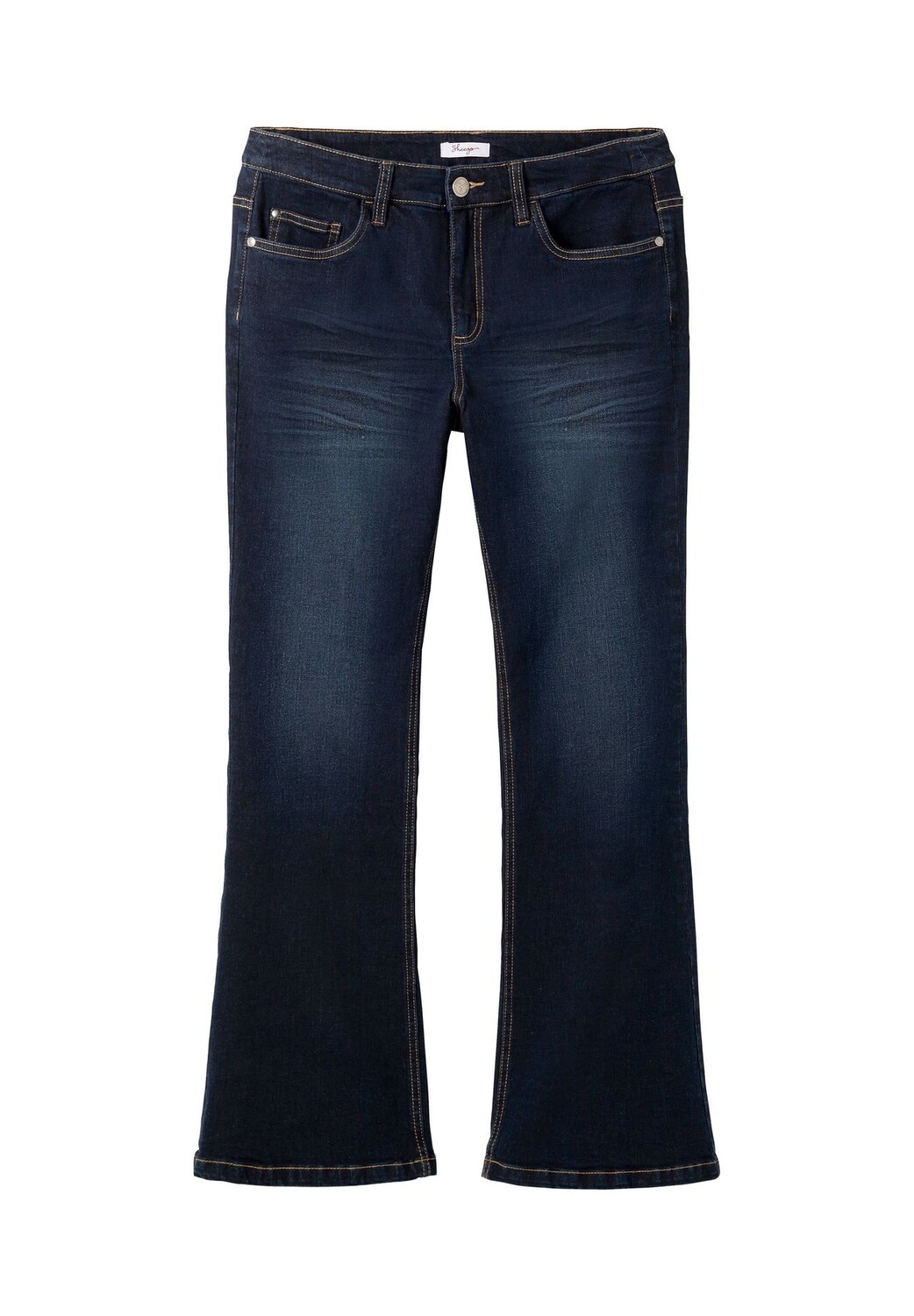 Джинсы с поношенными эффектами, удлиненные sheego, цвет Dark Blue Denim
Джинсы с поношенными эффектами, удлиненные sheego, цвет Dark Blue Denim