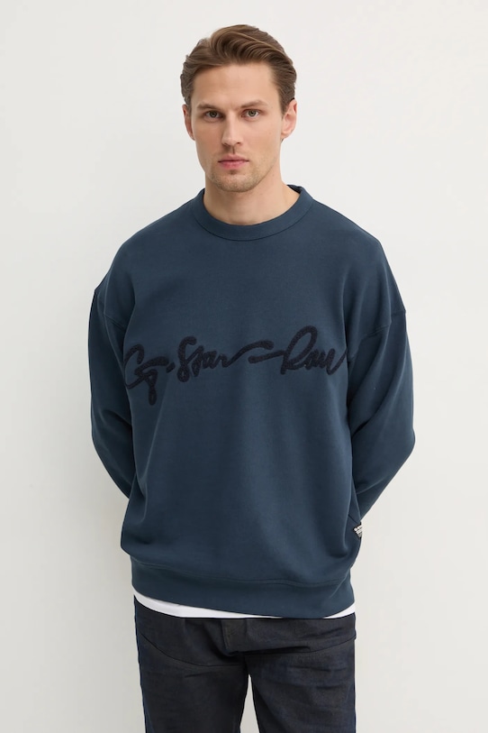 Хлопковая толстовка G-Star, синий
Хлопковая толстовка G-Star, синий