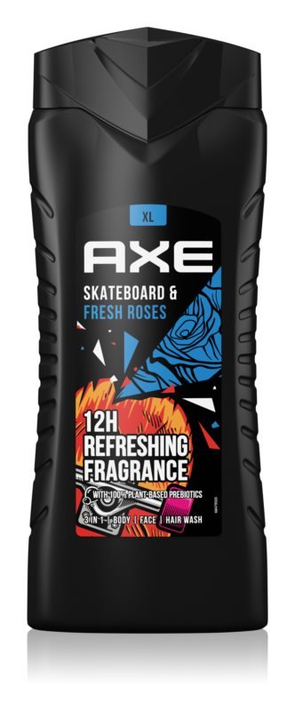 Axe Skateboard & Fresh Roses, освежающий гель для душа, 400 мл
Axe Skateboard & Fresh Roses, освежающий гель для душа, 400 мл