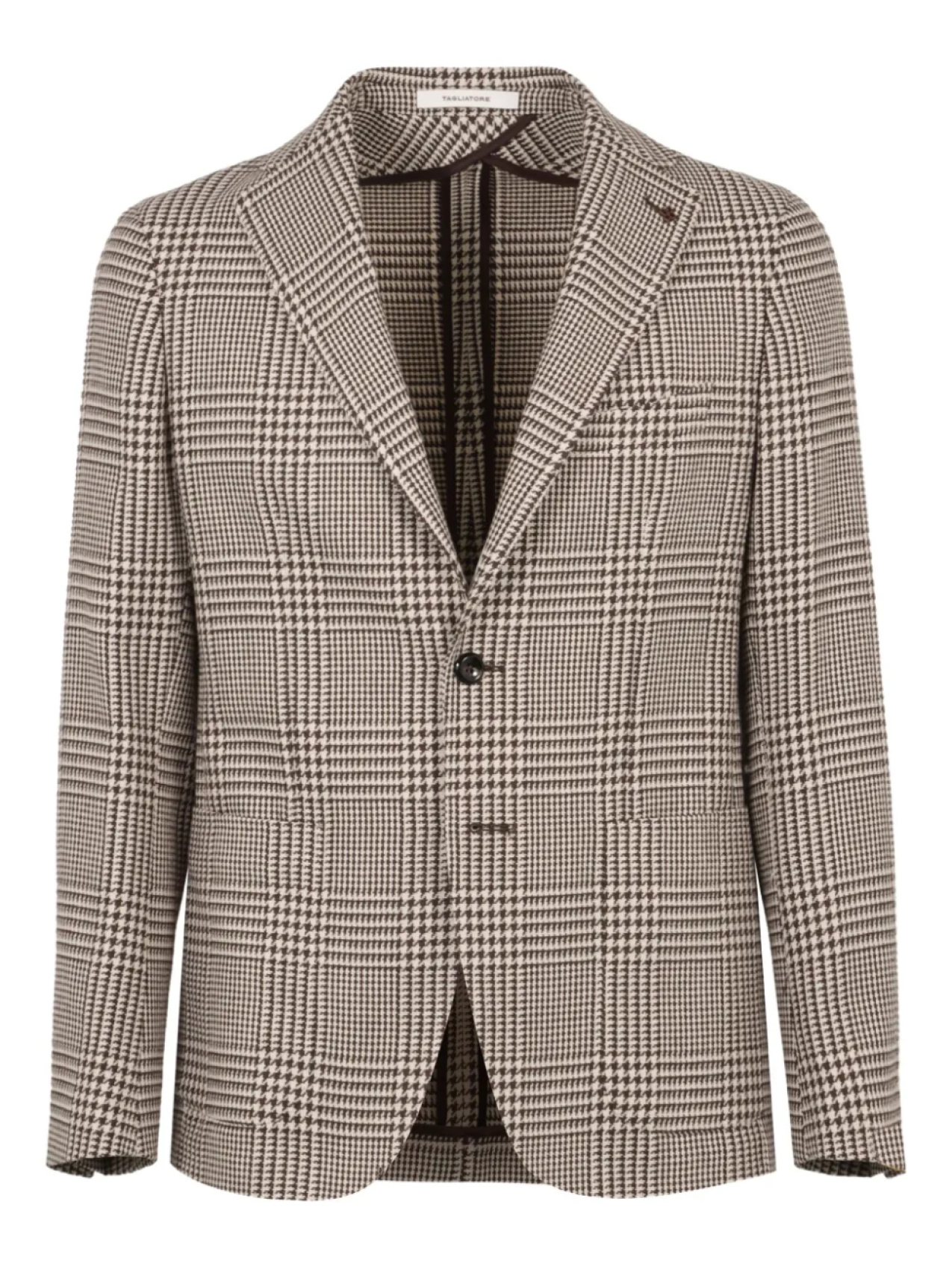 Шерстяной однобортный пиджак Tagliatore, коричневый
Шерстяной однобортный пиджак Tagliatore, коричневый