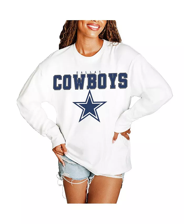 Женская белая футболка большого размера с длинным рукавом Dallas Cowboys Big Goals Gameday Couture
Женская белая футболка большого размера с длинным рукавом Dallas Cowboys Big Goals Gameday Couture