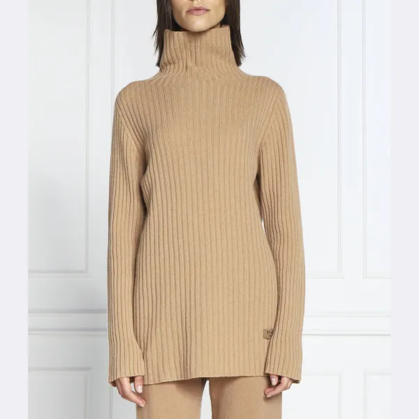 Шерстяная водолазка стандартного кроя с добавлением кашемира Twin-Set, коричневый
Шерстяная водолазка стандартного кроя с добавлением кашемира Twin-Set, коричневый