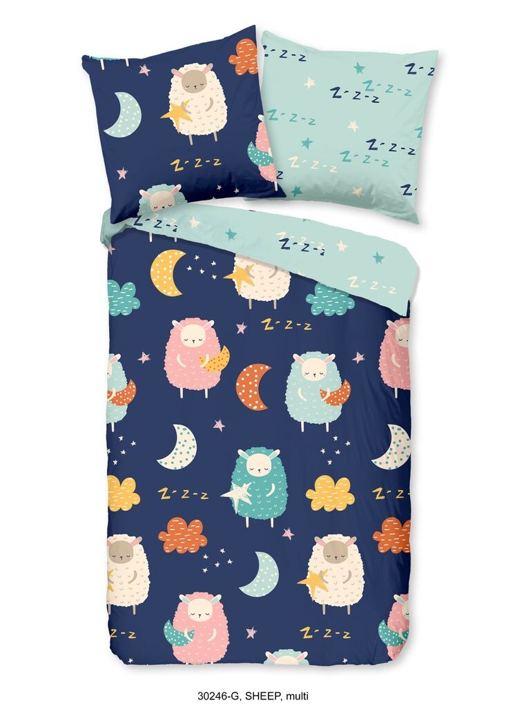 Детское постельное белье Good Morning овечка - 135х200 см - 100% хлопок Muller Textil 
Детское постельное белье Good Morning овечка - 135х200 см - 100% хлопок Muller Textil
