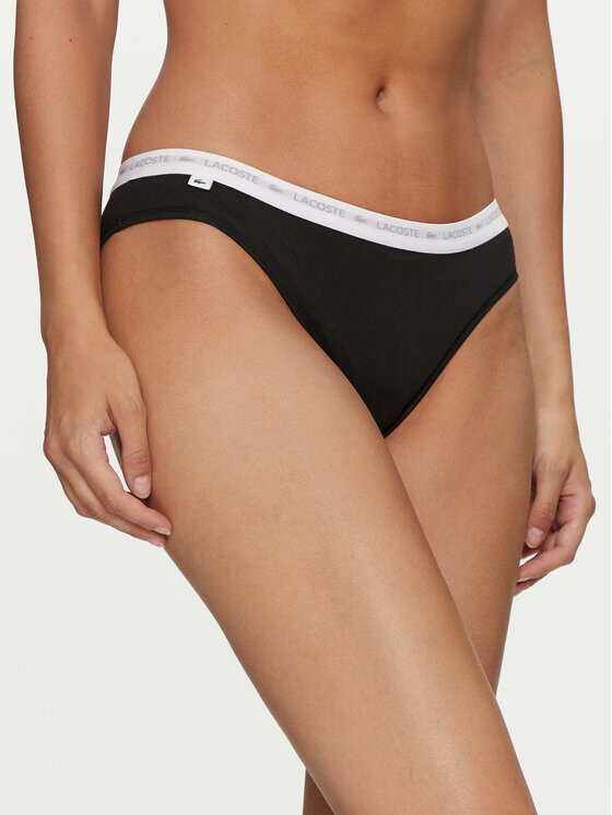 Комплект из 3 классических женских трусов Lacoste, черный
Комплект из 3 классических женских трусов Lacoste, черный