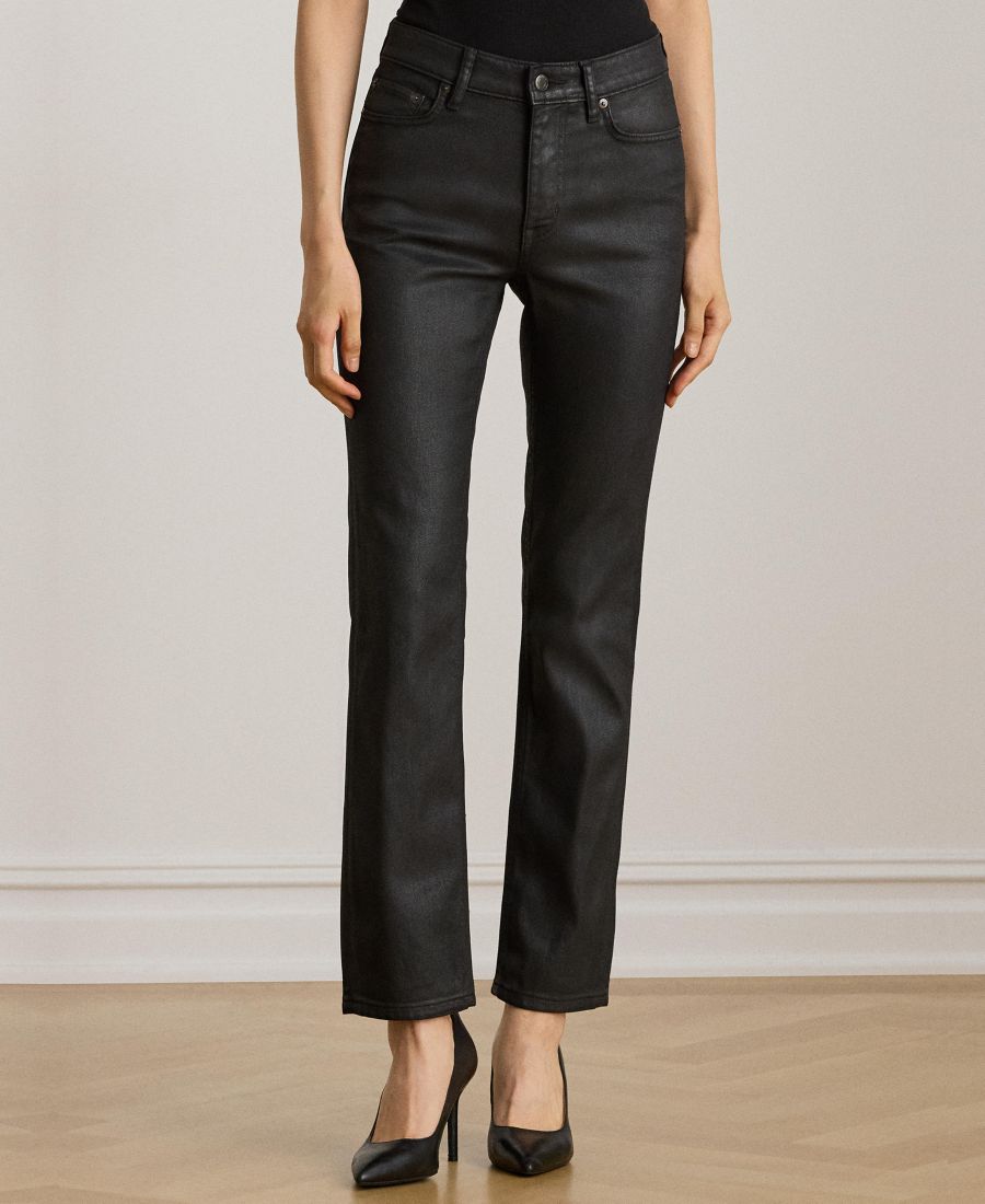 Женские джинсы прямого кроя с покрытием, укороченные до щиколотки Lauren Ralph Lauren, Black
Женские джинсы прямого кроя с покрытием, укороченные до щиколотки Lauren Ralph Lauren, Black
