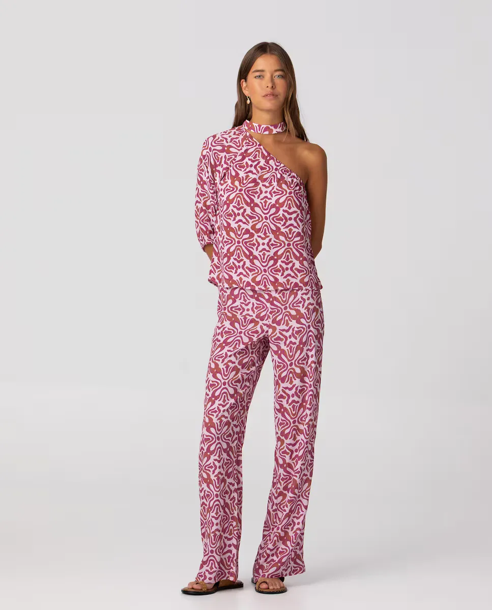 Женские брюки прямого покроя с принтом, застежкой на пуговицу и молнию спереди Noon, розовый
Женские брюки прямого покроя с принтом, застежкой на пуговицу и молнию спереди Noon, розовый