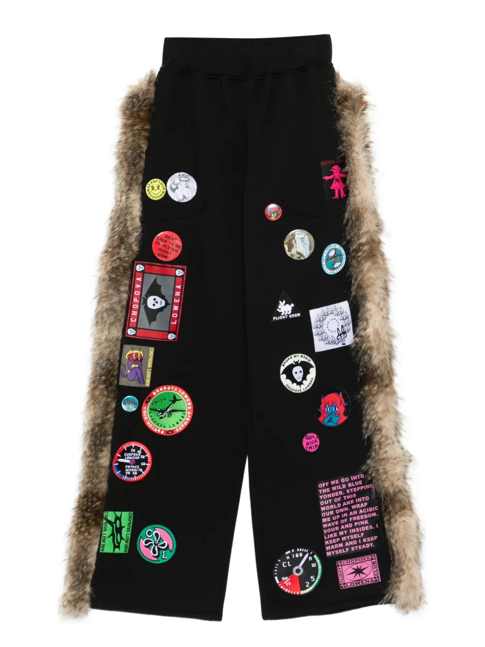 Брюки с аппликацией Chopova Lowena, черный
Брюки с аппликацией Chopova Lowena, черный