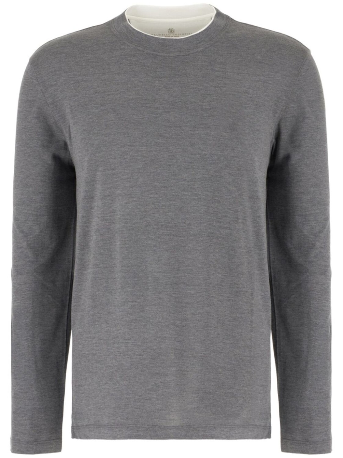 Меланжевый свитер Brunello Cucinelli, серый
Меланжевый свитер Brunello Cucinelli, серый