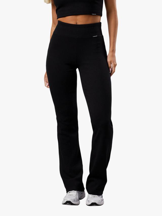 Рибленые леггинсы с расклешенными штанинами Gym King, Black
Рибленые леггинсы с расклешенными штанинами Gym King, Black