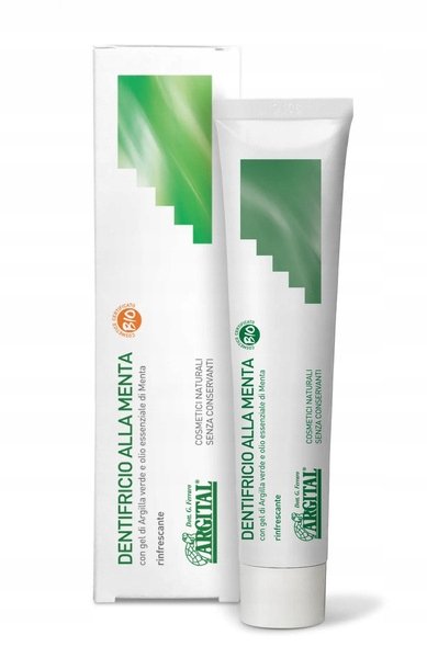 ARGITAL Освежающая зубная паста с мятой и гелем из зеленой глины
ARGITAL Освежающая зубная паста с мятой и гелем из зеленой глины