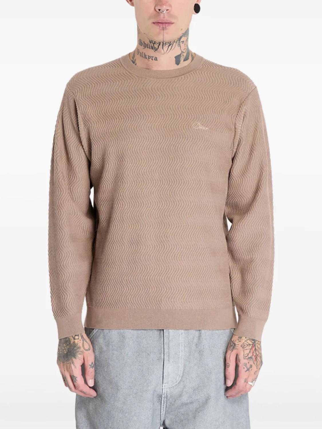 Dime свитер фактурной вязки, коричневый
Dime свитер фактурной вязки, коричневый