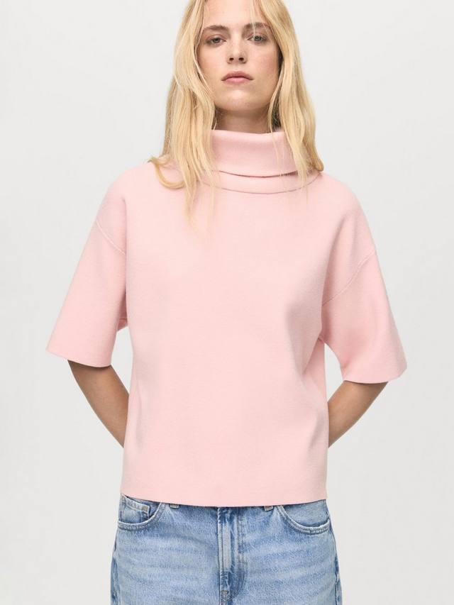 Уютный короткий рукав водолазка Mango, Pink
Уютный короткий рукав водолазка Mango, Pink