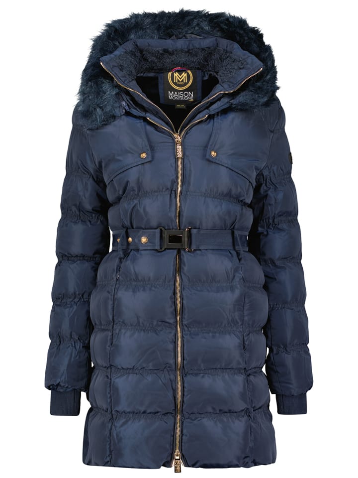 Стеганое пальто Maison Montaigne Steppmantel Diamai, темно-синий
Стеганое пальто Maison Montaigne Steppmantel Diamai, темно-синий