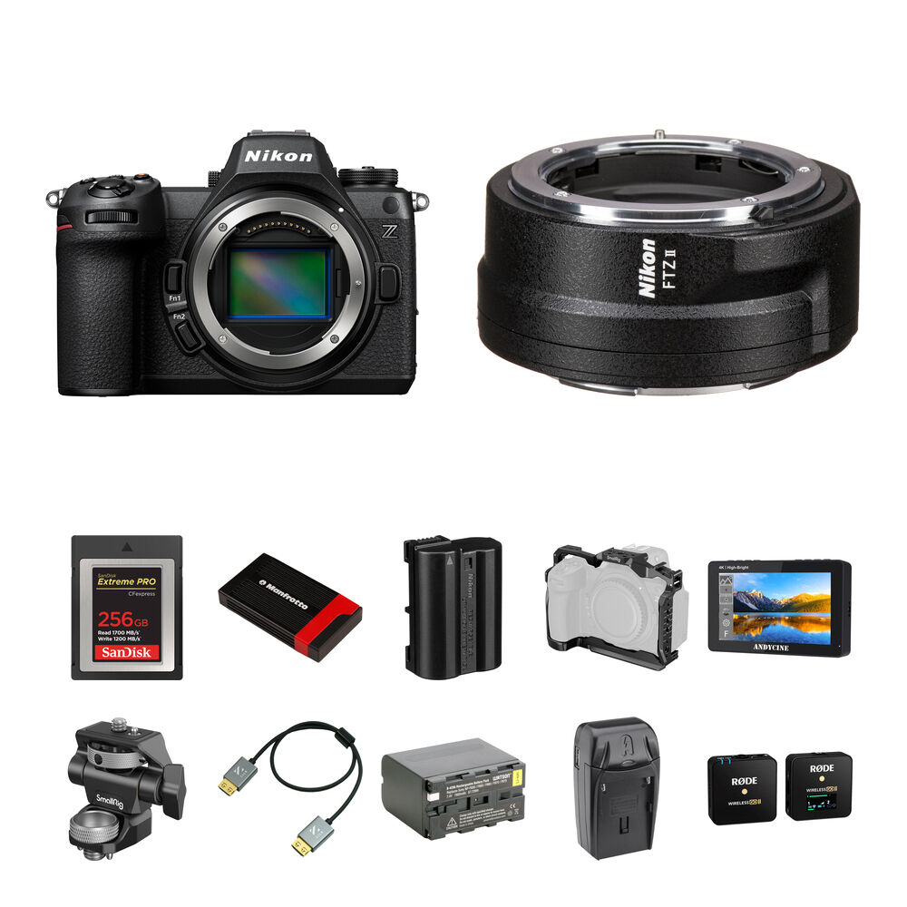 Беззеркальная камера Nikon Z6 III Mirrorless Camera with FTZ II Mount Adapter and
Беззеркальная камера Nikon Z6 III Mirrorless Camera with FTZ II Mount Adapter and