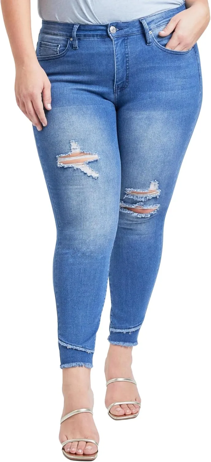 Royalty for Me Women's Plus Size Sustainable High Rise Skinny Ankle Jeans
Royalty for Me Women's Plus Size Sustainable High Rise Skinny Ankle Jeans