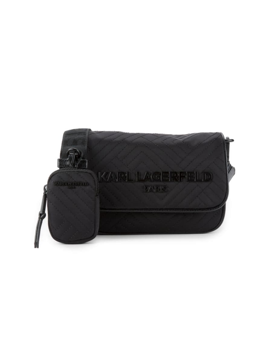 Сумка через плечо Voyage Chevron Karl Lagerfeld Paris, черный
Сумка через плечо Voyage Chevron Karl Lagerfeld Paris, черный