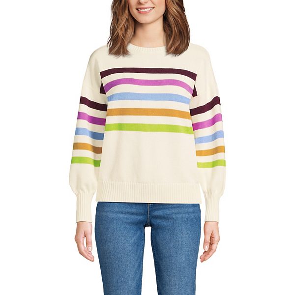 Свитер Petite drifter jersey crewneck Lands' End, Ivory Multi Stripe
Свитер Petite drifter jersey crewneck Lands' End, Ivory Multi Stripe