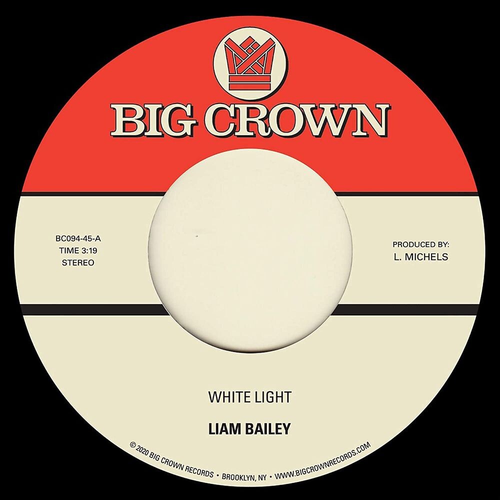 Виниловая пластинка LP White Light / Cold & Clear (7") - Liam Bailey 
Виниловая пластинка LP White Light / Cold & Clear (7") - Liam Bailey