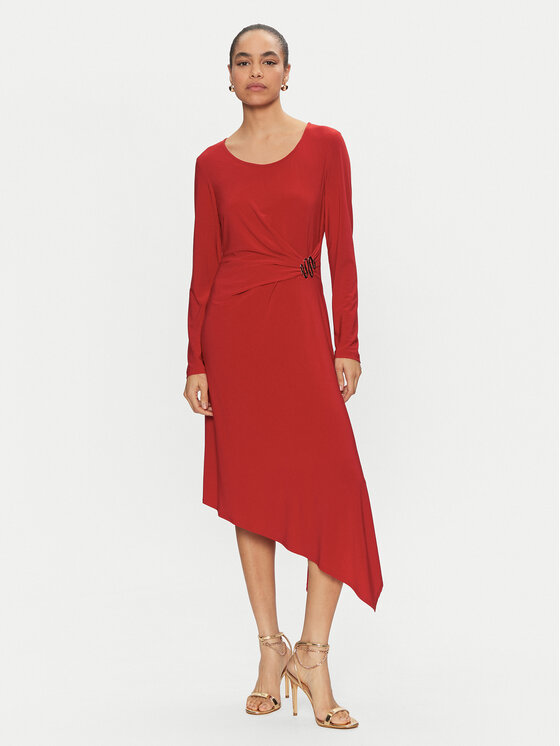 Коктейльное платье стандартного кроя Joseph Ribkoff, красный 
Коктейльное платье стандартного кроя Joseph Ribkoff, красный