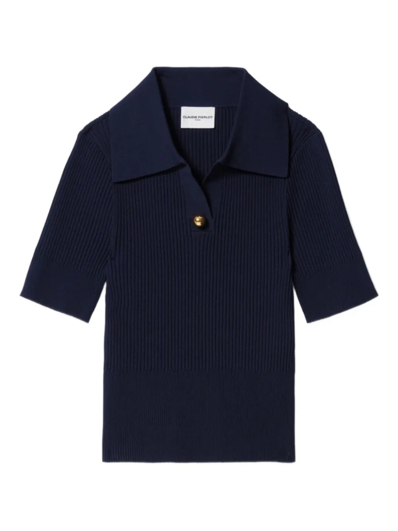 Рубашка-поло Claudie Pierlot fine-knit top, синий
Рубашка-поло Claudie Pierlot fine-knit top, синий