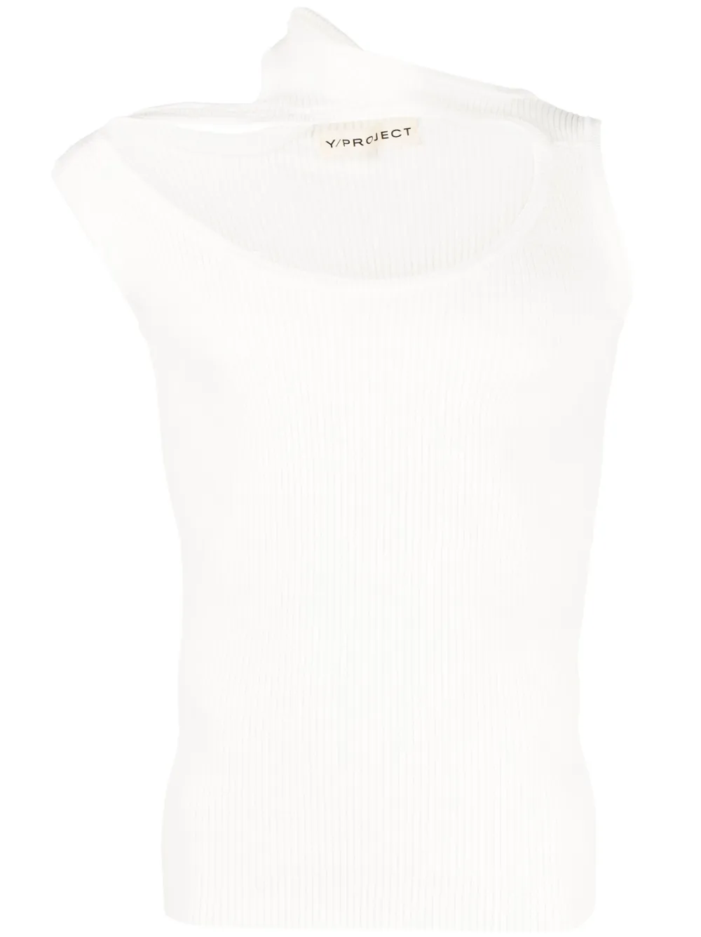 Топ без рукавов Triple Collar в рубчик Y/Project, белый
Топ без рукавов Triple Collar в рубчик Y/Project, белый