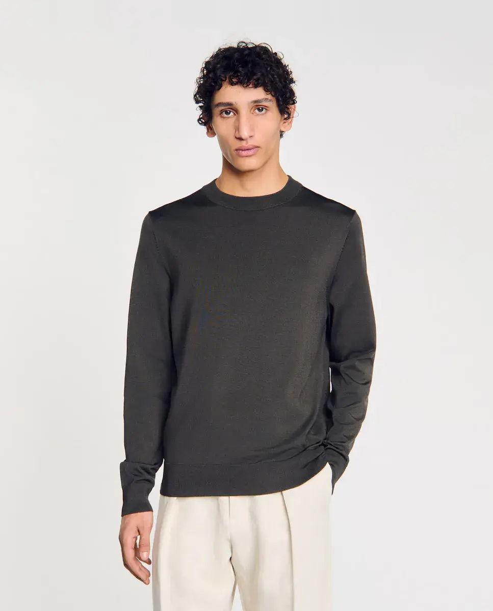 Мужской свитер тонкой вязки Sandro, цвет Kaki
Мужской свитер тонкой вязки Sandro, цвет Kaki