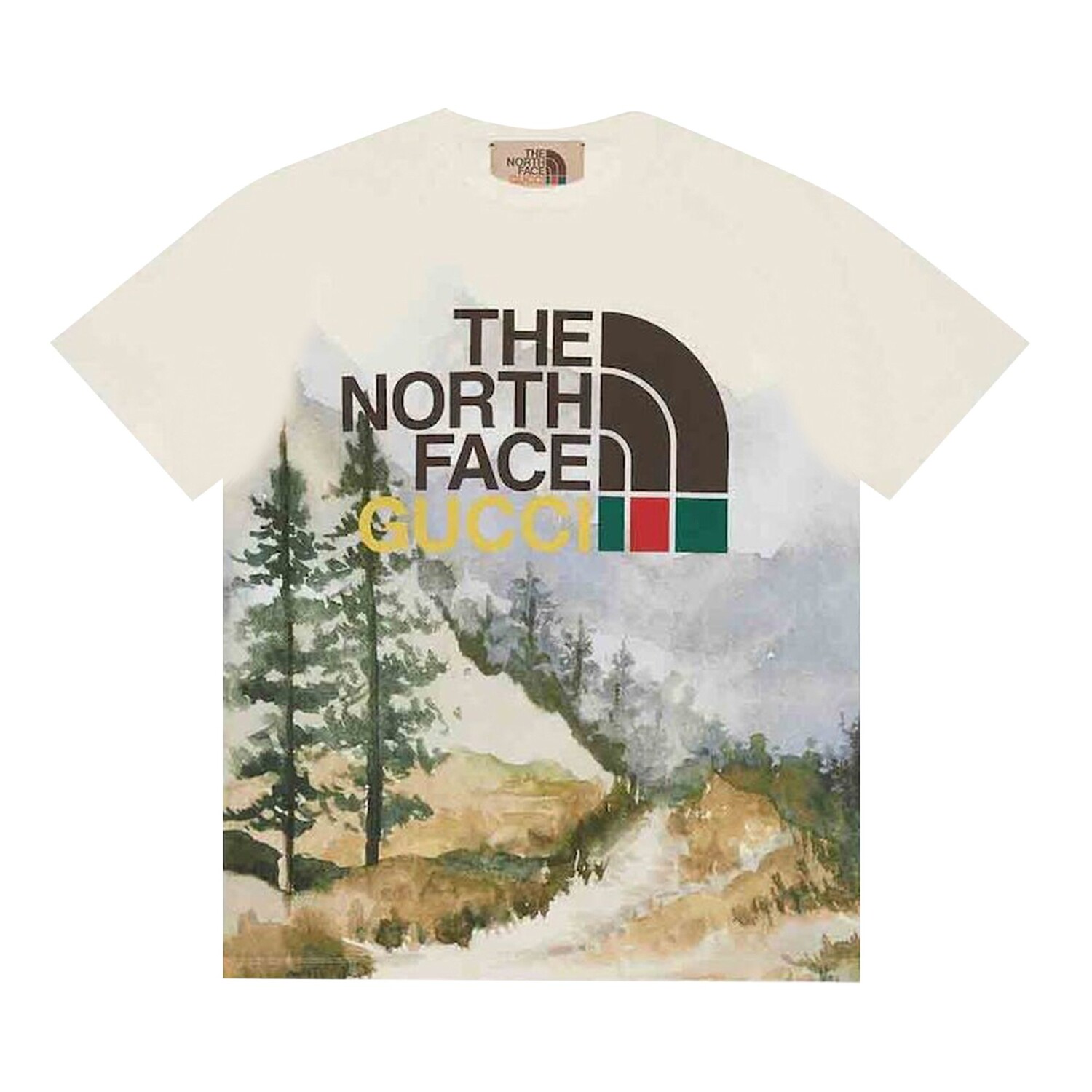 Футболка Gucci x The North Face с принтом Trail
Футболка Gucci x The North Face с принтом Trail