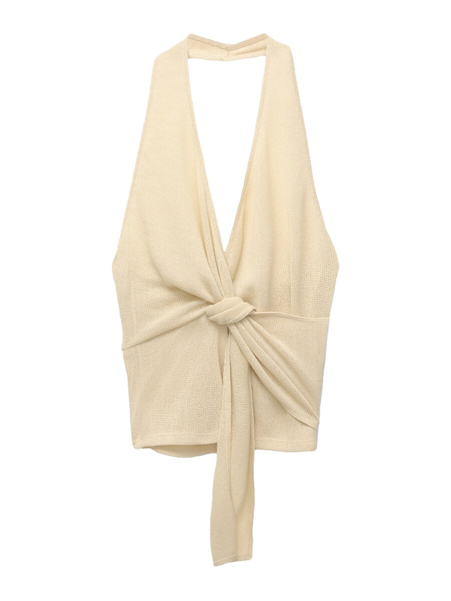 Вязаный топ Pull&Bear, нюд
Вязаный топ Pull&Bear, нюд