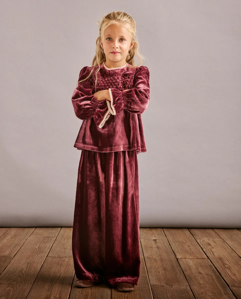 Девочковые брюки с гладкой текстурой и бархатной талией Coconut El Corte Inglés, сливовый
Девочковые брюки с гладкой текстурой и бархатной талией Coconut El Corte Inglés, сливовый