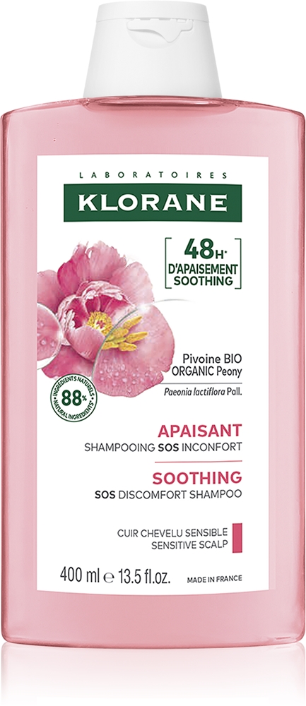 Успокаивающий шампунь для чувствительных волос и кожи головы «Пион» Klorane, 400 мл
Успокаивающий шампунь для чувствительных волос и кожи головы «Пион» Klorane, 400 мл