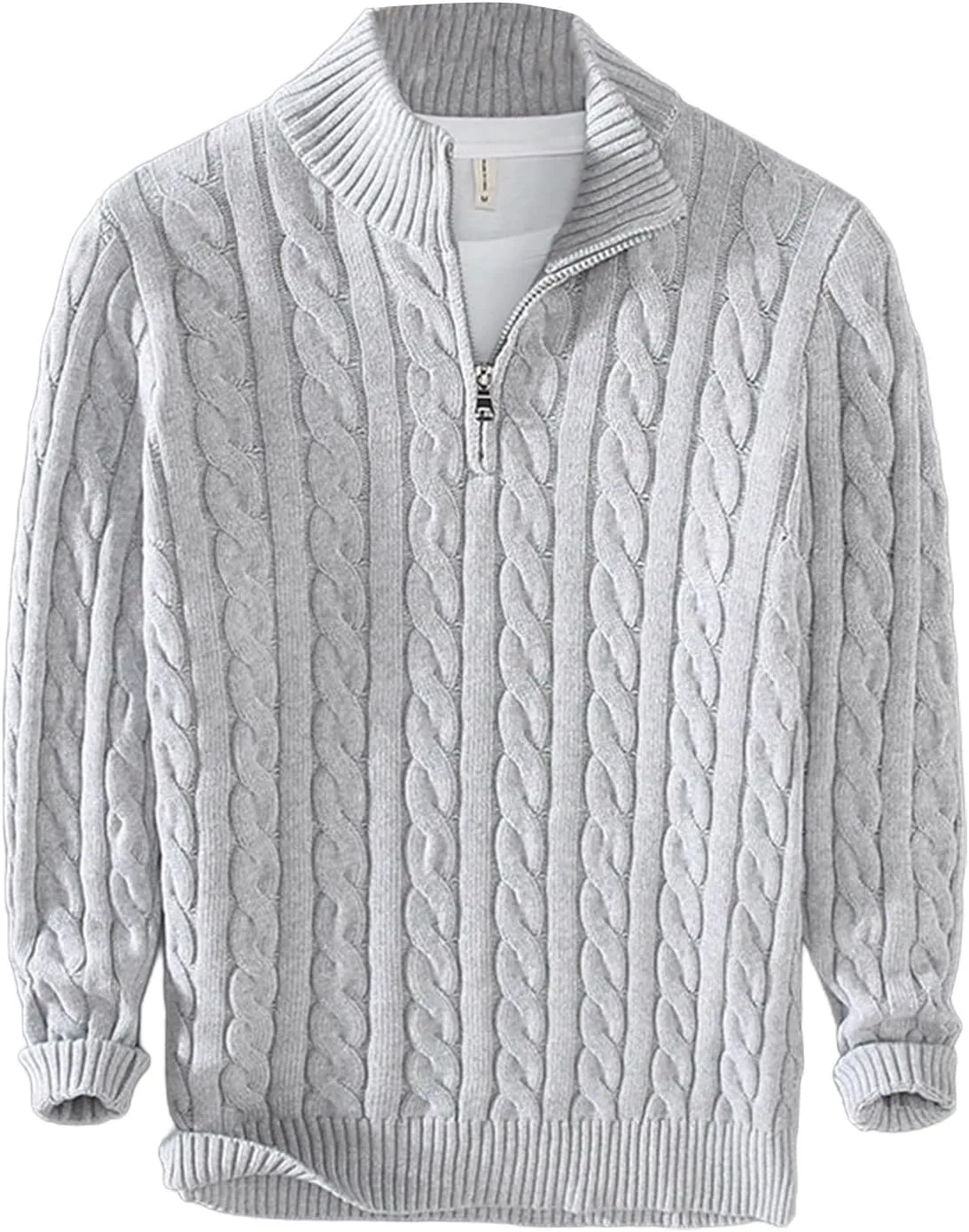 CRNTCEM Slim Fit 1/4 Zipper вязаный свитер для мужчин
CRNTCEM Slim Fit 1/4 Zipper вязаный свитер для мужчин