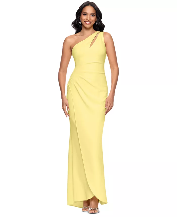 Маленькое платье с одним плечом и сборками Betsy & Adam, желтый
Маленькое платье с одним плечом и сборками Betsy & Adam, желтый