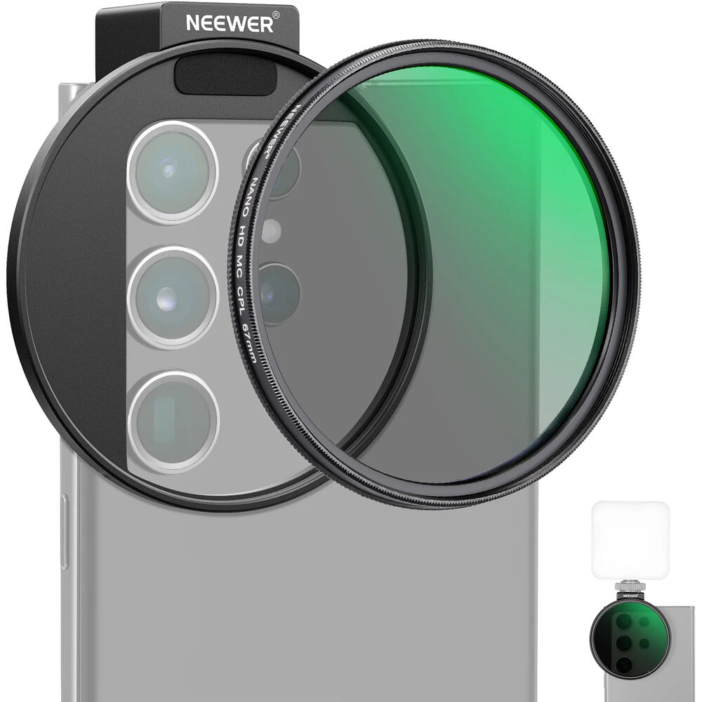 Neewer FL-41 CPL Filter with Cold Shoe Phone Clip (67mm)
Neewer FL-41 CPL Filter with Cold Shoe Phone Clip (67mm)