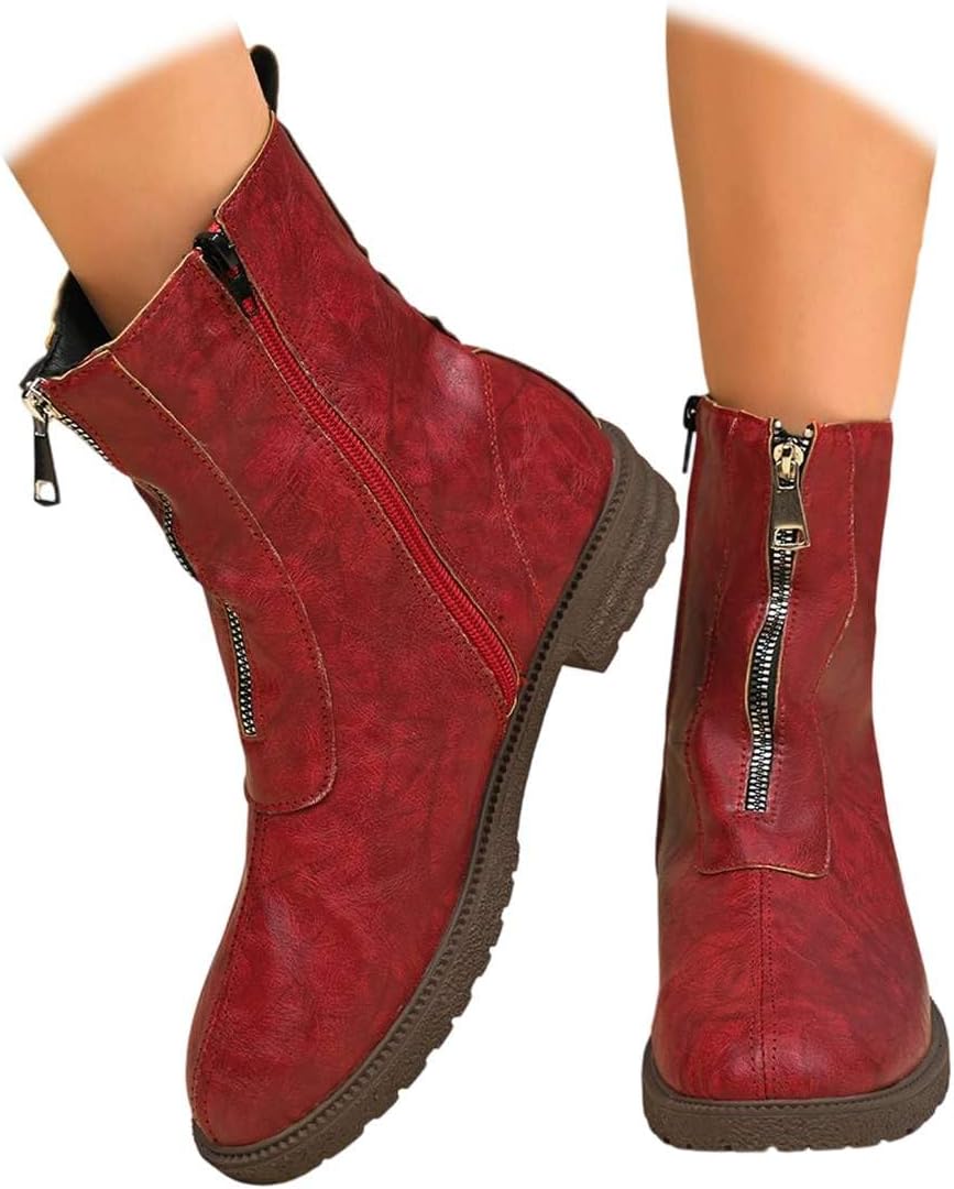 Удобные ботильоны на низком каблуке для женщин, обувь для ходьбы с поддержкой свода стопы, винтажные ретро с круглым носком, боковой молнией, плоские короткие ботинки для женщин и мужчин Generic, красный
Удобные ботильоны на низком каблуке для женщин, обувь для ходьбы с поддержкой свода стопы, винтажные ретро с круглым носком, боковой молнией, плоские короткие ботинки для женщин и мужчин Generic, красный