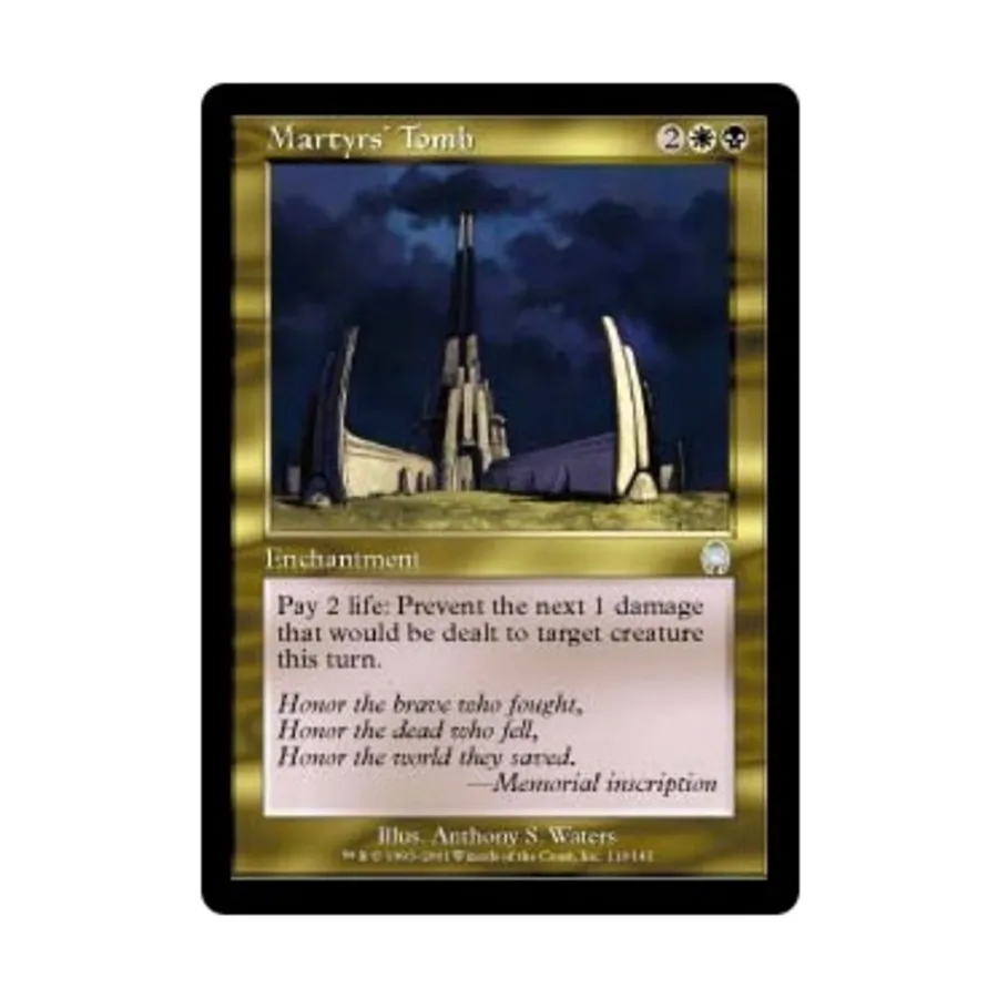 CCG Могила мучеников (U), MTG - Apocalypse
CCG Могила мучеников (U), MTG - Apocalypse