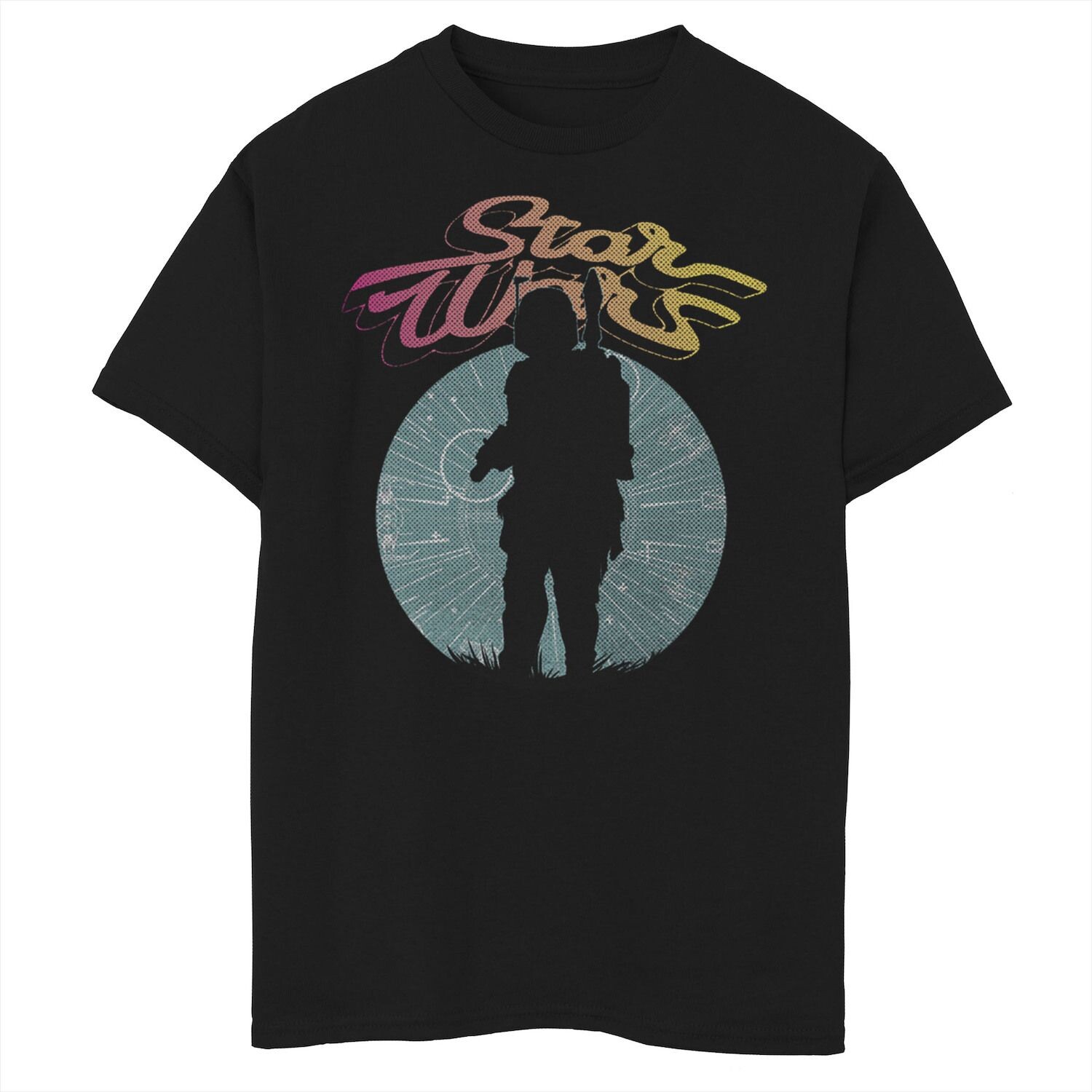 Футболка с изображением звезды и силуэтом Бобы Фетта для мальчиков 8–20 лет Star Wars
Футболка с изображением звезды и силуэтом Бобы Фетта для мальчиков 8–20 лет Star Wars