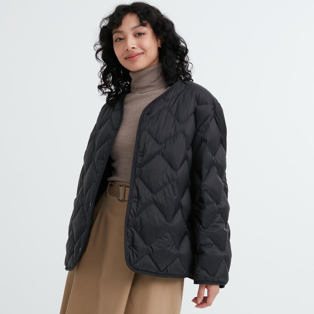 Стеганная куртка Uniqlo легкая, 09 черный 
Стеганная куртка Uniqlo легкая, 09 черный