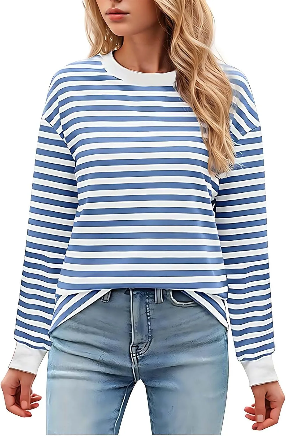 Женский свитшот с длинным рукавом, полоска и цветные блоки
Женский свитшот с длинным рукавом, полоска и цветные блоки