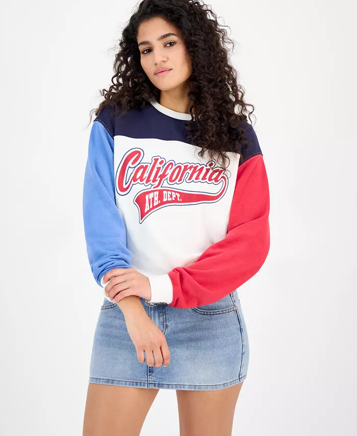 Флисовая толстовка с цветным графическим принтом для юниоров Madden Girl, мультиколор 
Флисовая толстовка с цветным графическим принтом для юниоров Madden Girl, мультиколор