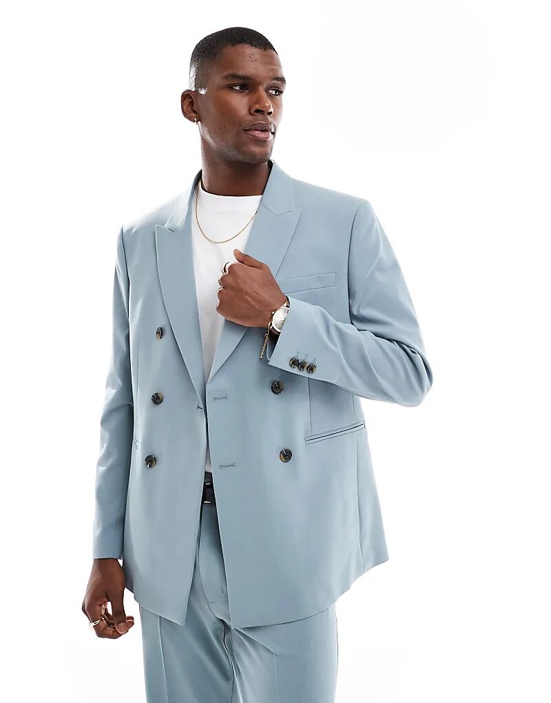 Пиджак ASOS DESIGN, классический, светло-голубого цвета
Пиджак ASOS DESIGN, классический, светло-голубого цвета