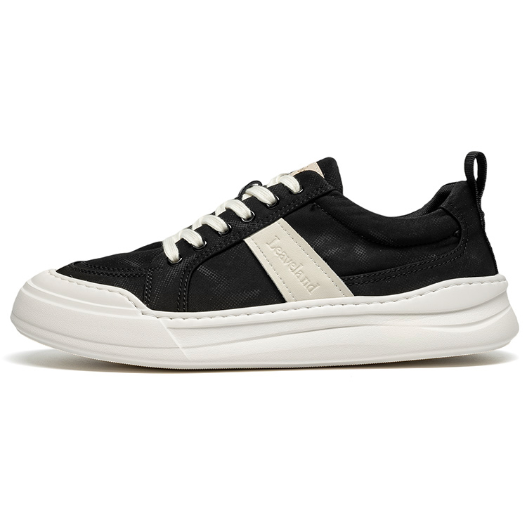 LEAVELAND Мужские низкие кеды из холста черные, цвет Black
LEAVELAND Мужские низкие кеды из холста черные, цвет Black