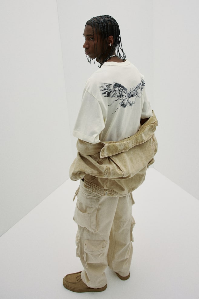 Футболка свободного кроя с принтом H&M, мультиколор
Футболка свободного кроя с принтом H&M, мультиколор