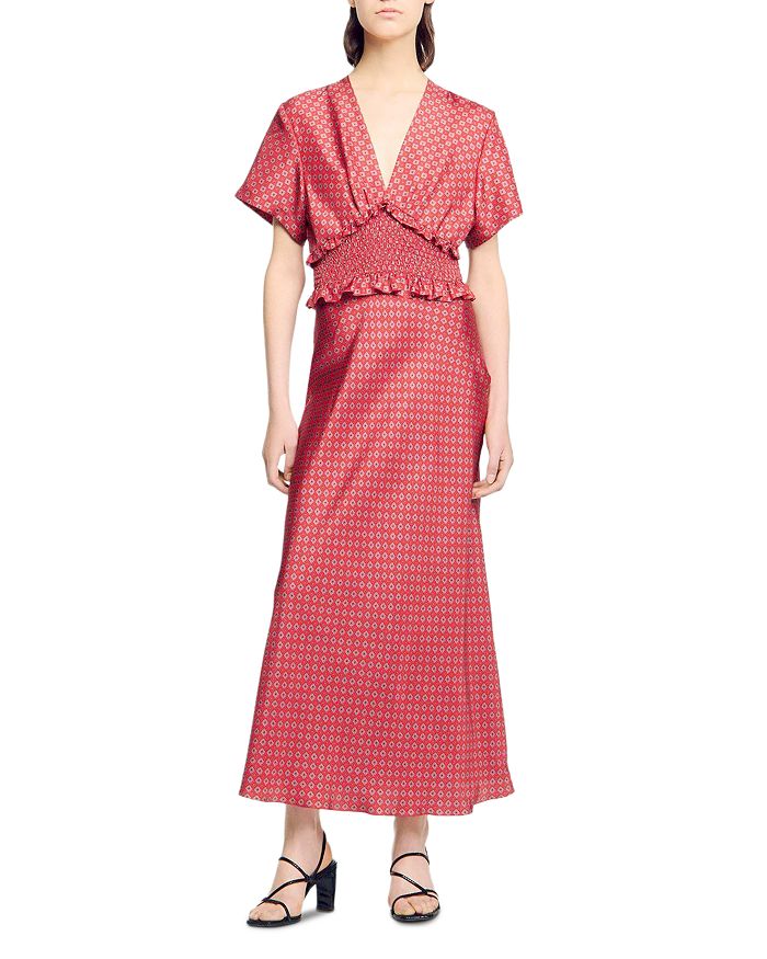 Платье Laurana с рюшами Sandro, красный
Платье Laurana с рюшами Sandro, красный