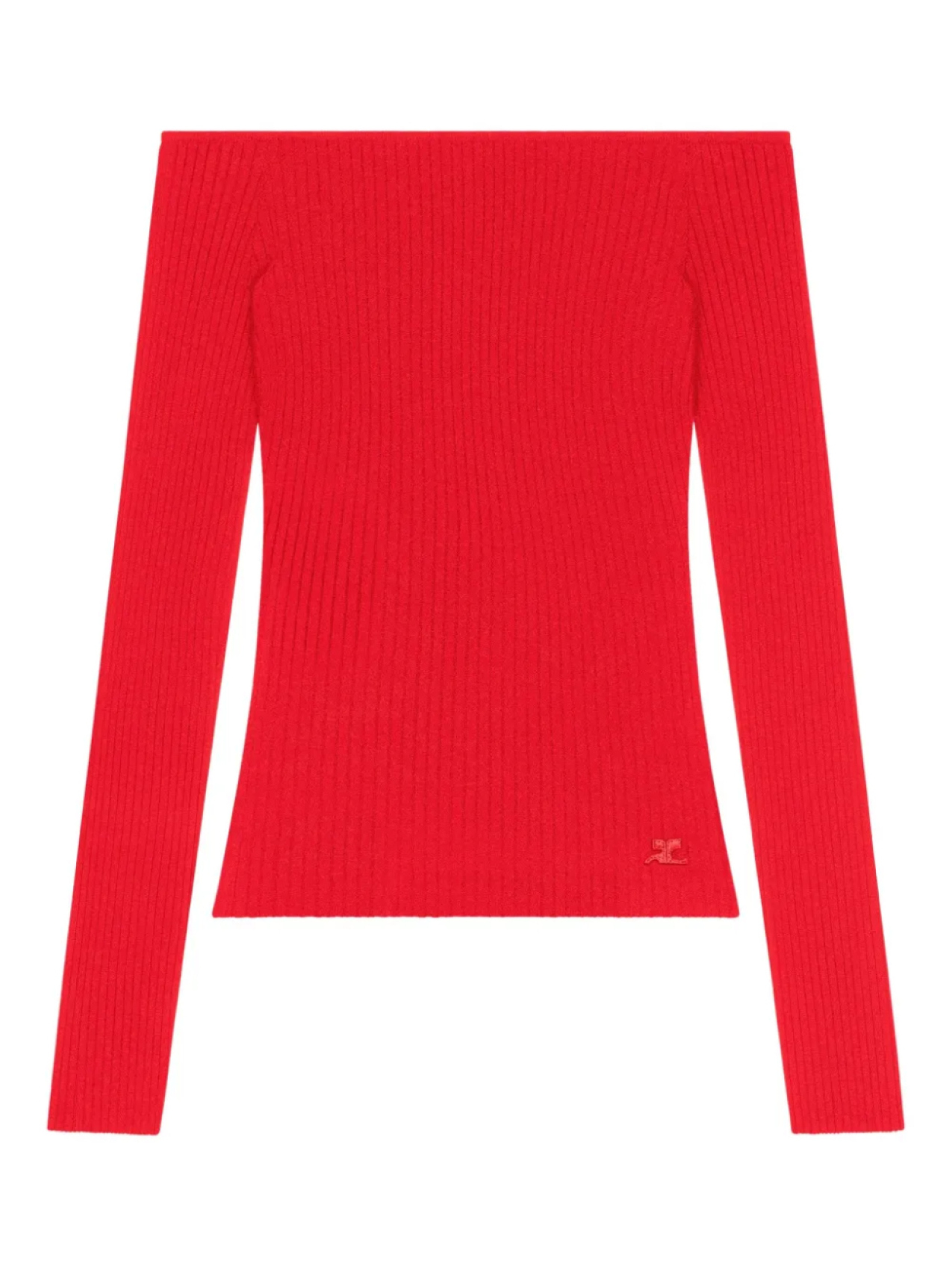 Courrèges топ в рубчик с открытыми плечами, красный
Courrèges топ в рубчик с открытыми плечами, красный