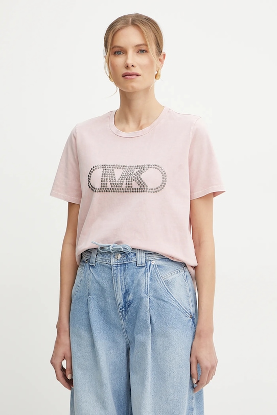 Хлопковая футболка Michael Michael Kors, розовый
Хлопковая футболка Michael Michael Kors, розовый