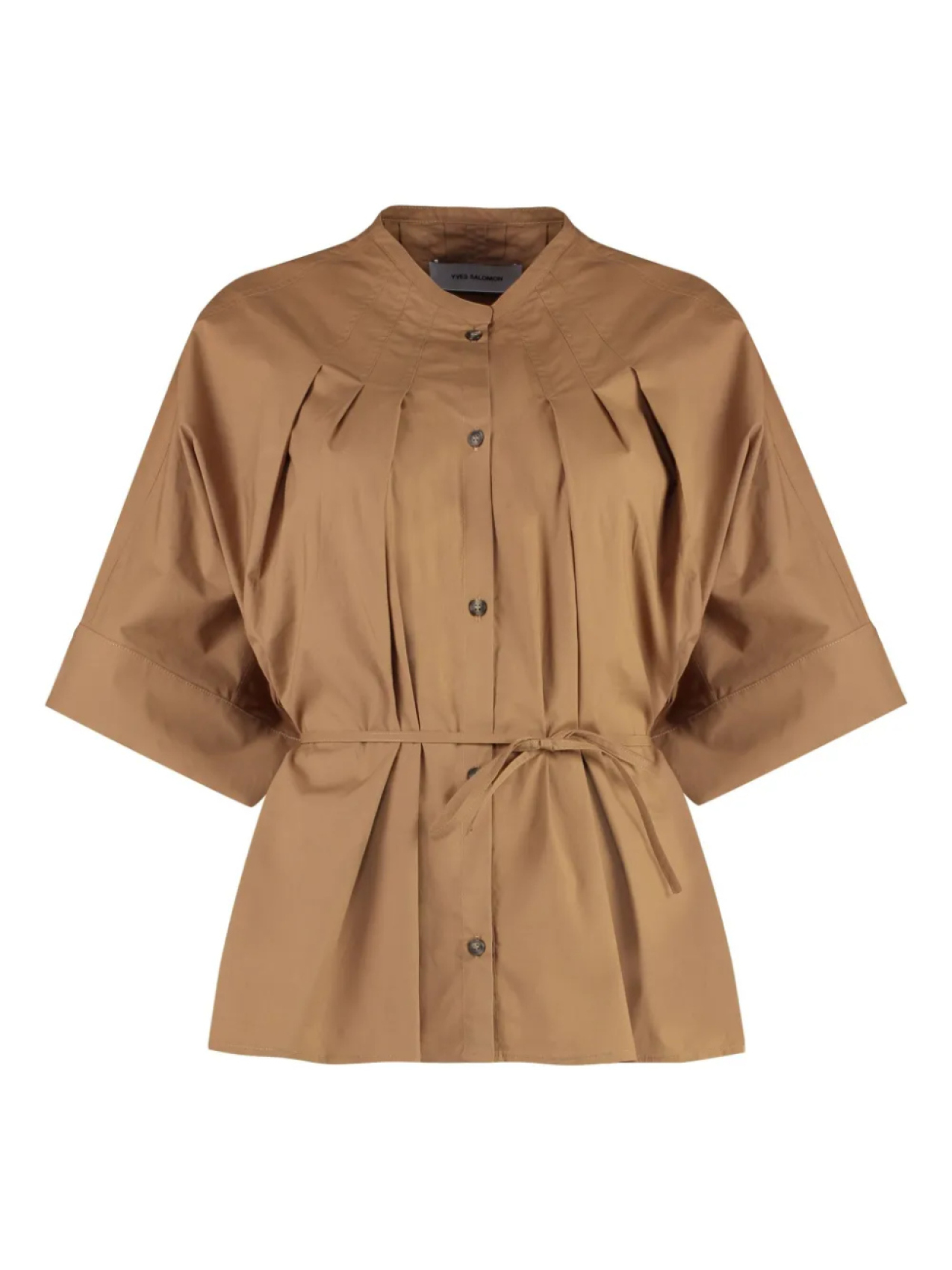 Рубашка с поясом Yves Salomon, коричневый
Рубашка с поясом Yves Salomon, коричневый